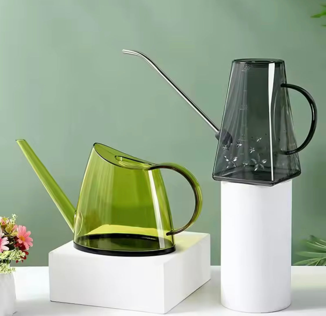 1.4L Transparent Long Spout Watering Kettle, Nordic Style Garden Watering Pot, Transparent Watering Pot, Small Watering Gardening Can, Multifunctional Long Spout Kettle For Watering Flower Plants