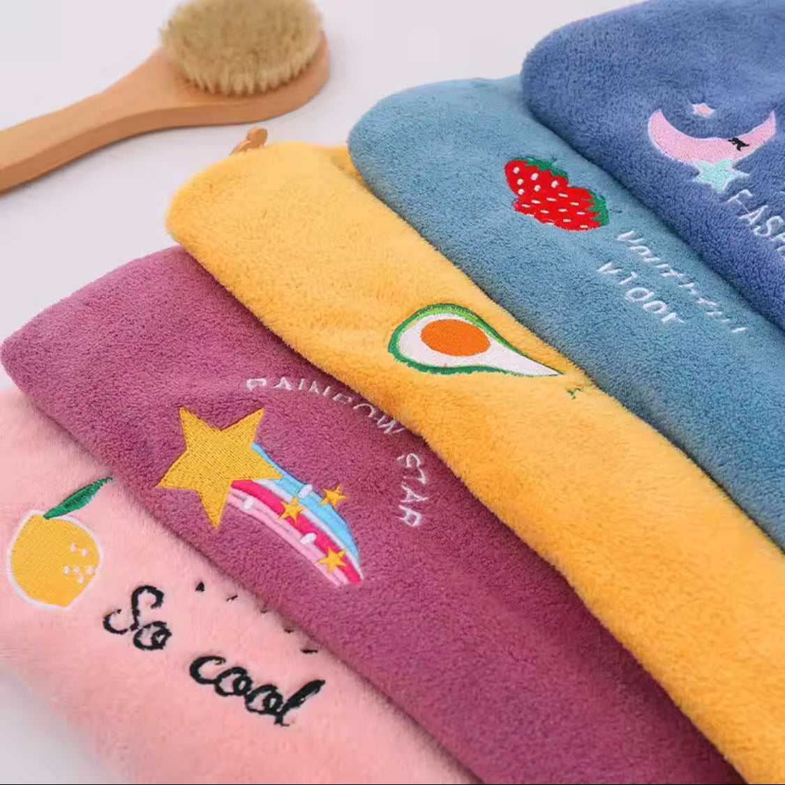 Microfiber Shower Cap Towel, Quick Dry Hair Cap, Bath Hats for Women, Super Absorbent Soft Cap Towel