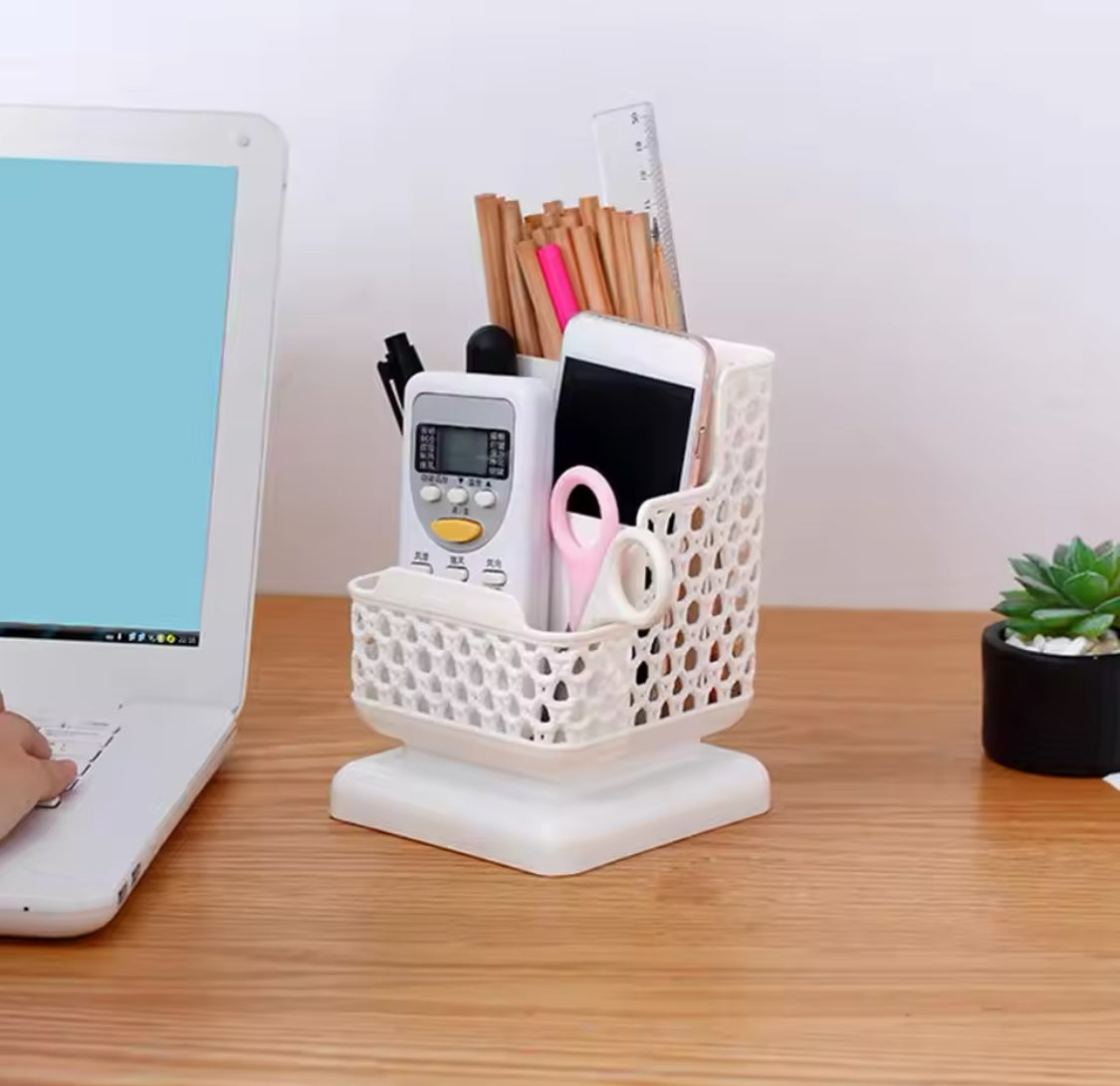 3 Step Stationery Desktop Organizer, Desktop Office Penholder Organizer, Stationery Desk Organizer