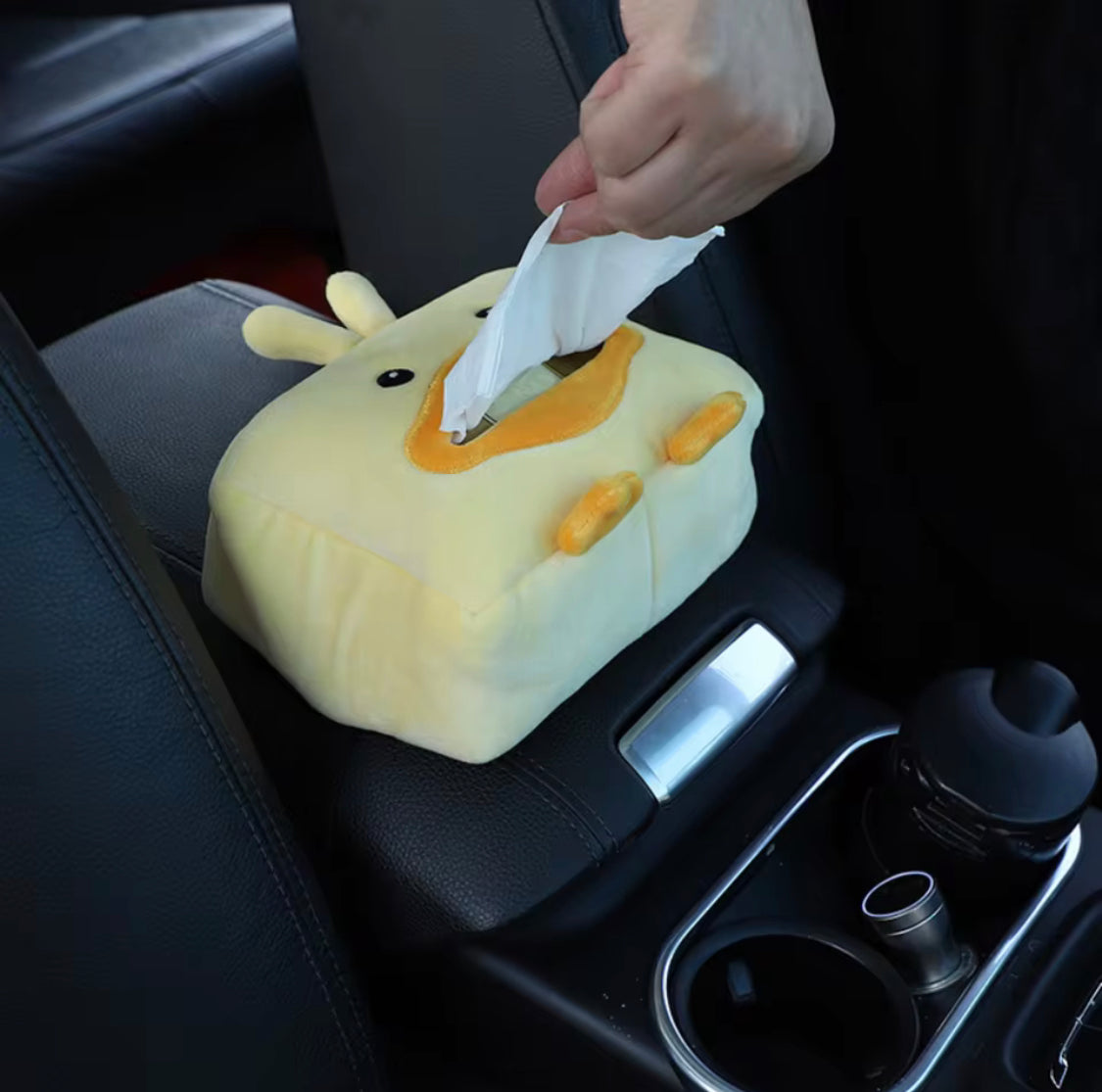 Cute Cartoon Car Napkin Case, Multifunctional Hanging Tissue Paper Box, Durable Cartoon Animal Design Tissue Holder