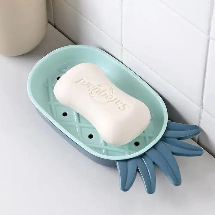 Pineapple Drain Soap Dish, Double Layer Fruity Soap Box, Bathroom Soap Dish