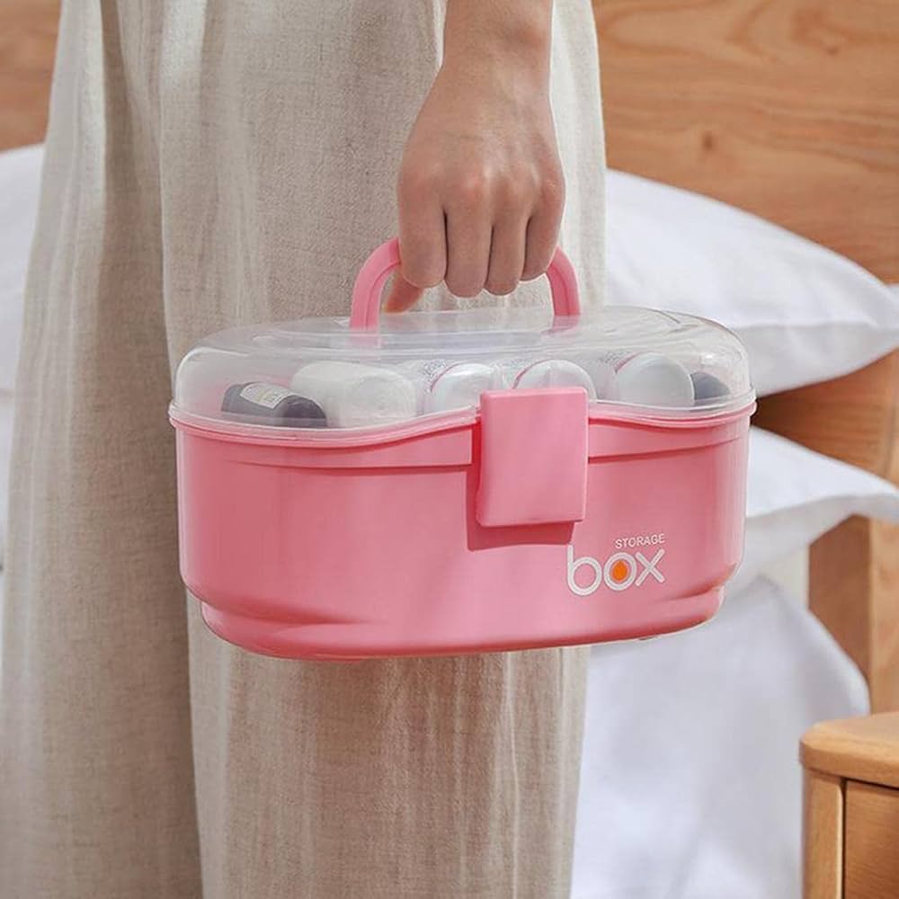 Double Layer Medicine Storage Container, First Aid Kit Medicine Storage Box, Multipurpose Medicine Holder