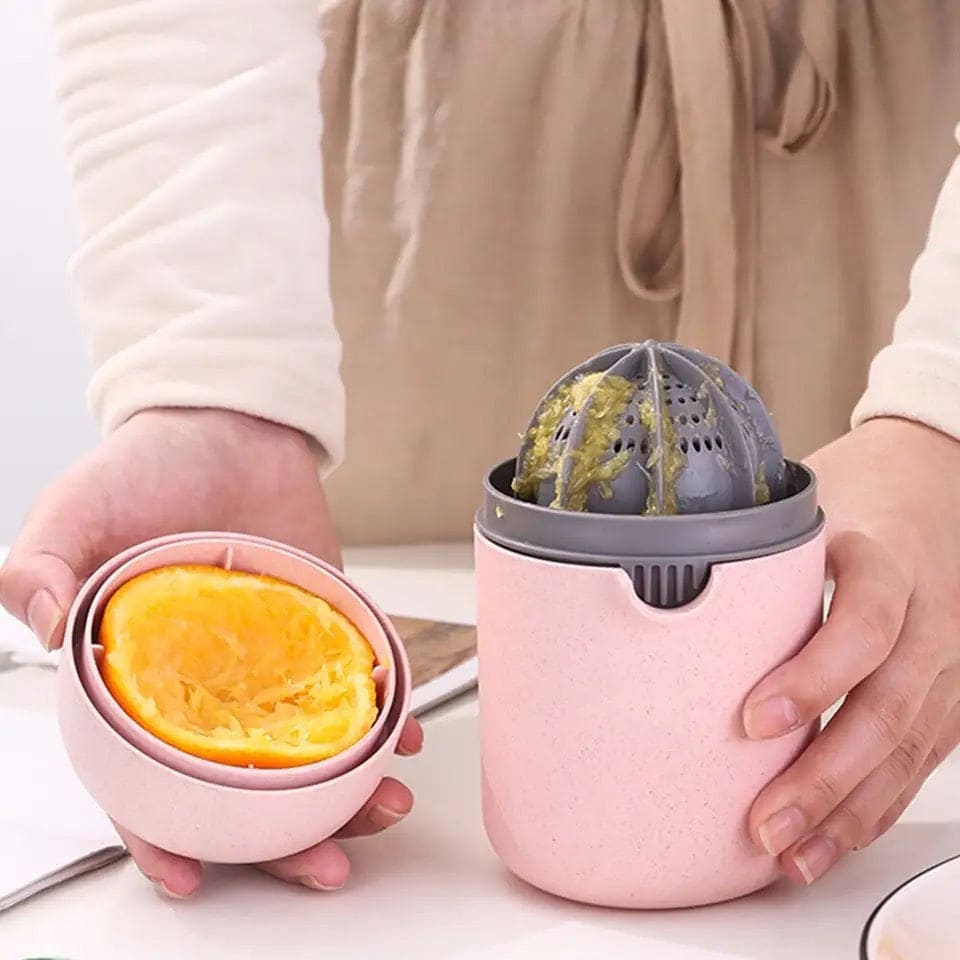 Manual Citrus Presser, Anti Slip Reamer, Hand Fruit Manual Juicer, Portable Lemon Juicer, Hand Rotation Press Juicer, Mini Portable Citrus Juicer Machine, Portable Lime Juicer Cup