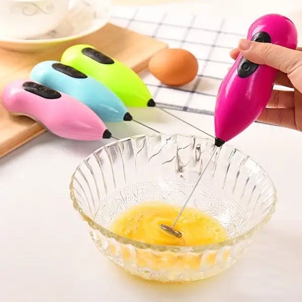 Mini Frother Beater, Multifunctional Handheld Blender, Electric Mini Egg Beater, Battery Operated Milk Frother Mixer, Beater for Coffee, Cappuccino, Hot Chocolate and Egg Whisks