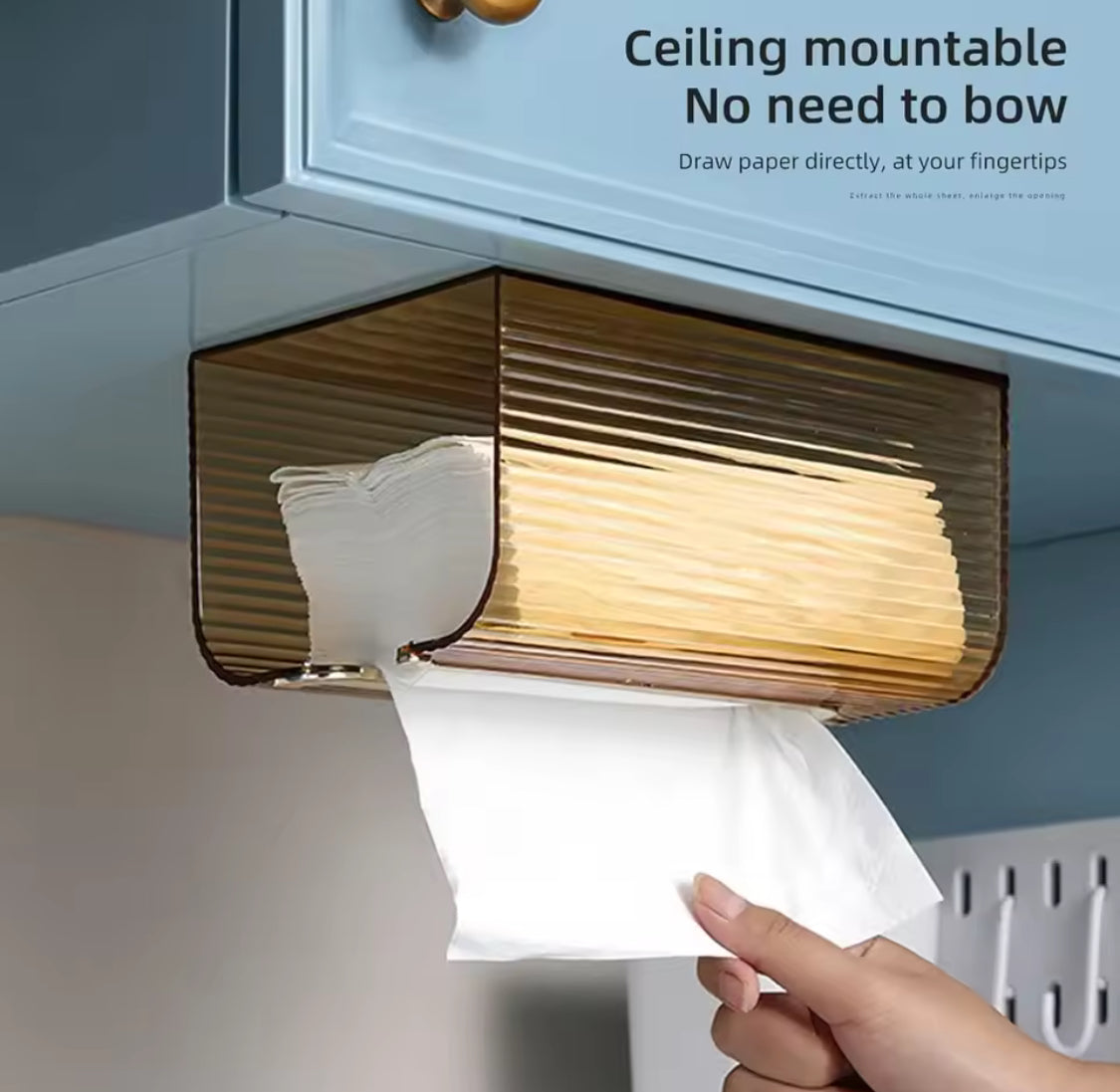 U Shape Transparent Tissue Box, Wall Mounted Acrylic Transparent Tissue Box, Table Napkin Holder, Bathroom   Tissue Paper Dispenser