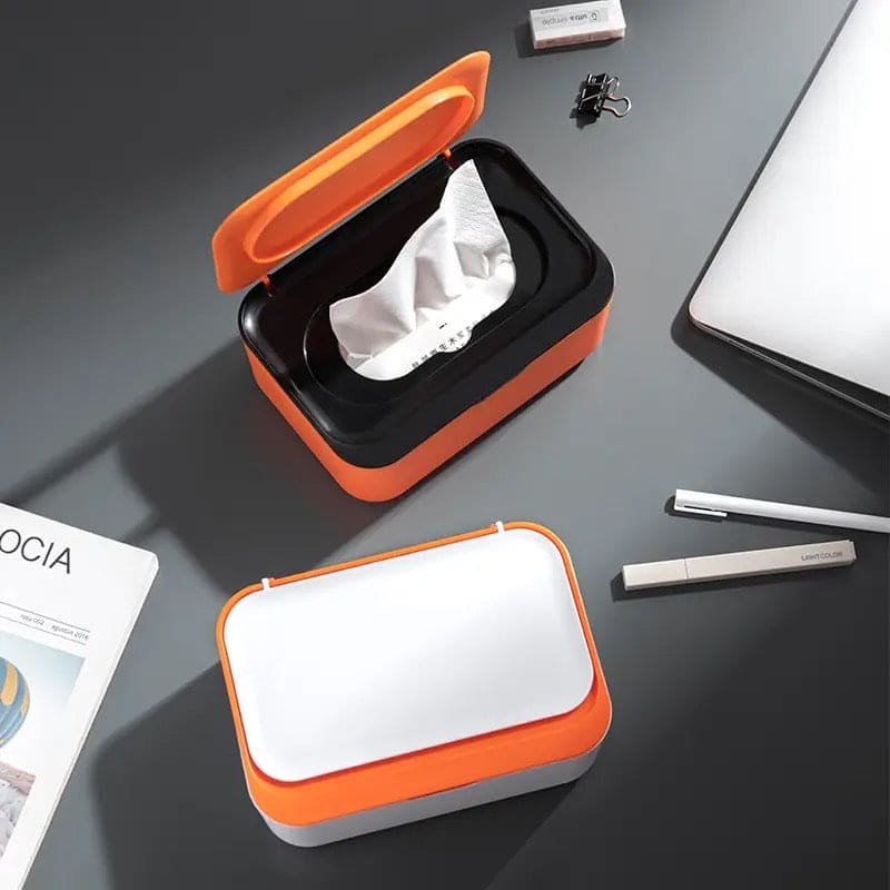 Wipes Storage Box With Lid, Desktop Tissue Dispenser, Home Office Mask Storage Box, Dustproof Wipes Respirator Dispenser, Home Car Napkin Holder, Home Napkin Organizer, Paper Towel Dispenser, Baby Wipes Dispenser, Large Tissue Box Holder