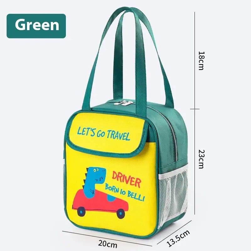 Kindergarten Lunch Bag, Cartoon Insulated Lunch Bag, Multipurpose Cute Aesthetic Pouch, Picnic Travel Breakfast Thermal Food Bag, Portable Bento Meal Bag, Elementary School Lunch Bag, Waterproof Oxford Cloth Thermal Bag