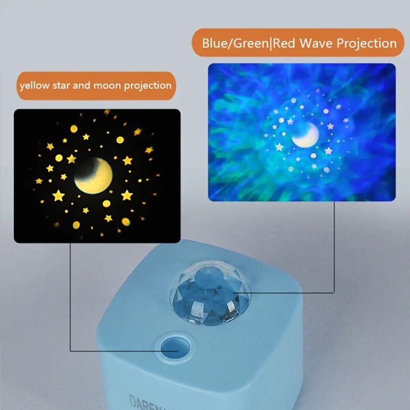 Ocean Light Projector, Star Projector Lamp, 3D Lamp Stereo Kids Gifts