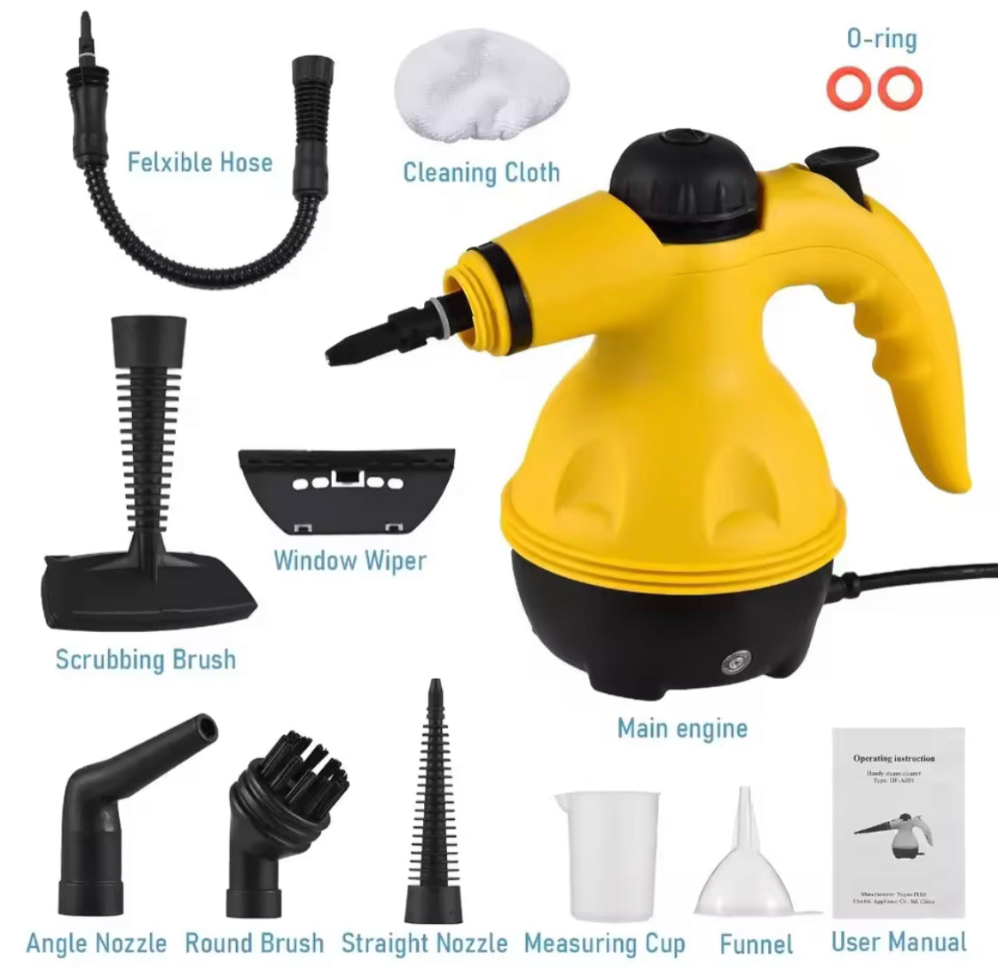 Handheld Steam Cleaning Machine, High Temperature Pistol Grip Steam Cleaner, Multi Purpose Air Conditioner Appliances, Cleaning Gadget