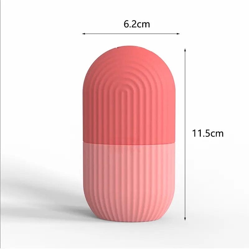 Silicone Capsule Ice Massager, Face Beauty Lifting Tool, Contouring Acne Eye Skin Educe Massager Roller, Silicone Freezing Beauty Swelling Face Massager Moisturizing Washable Oven Icing Mould