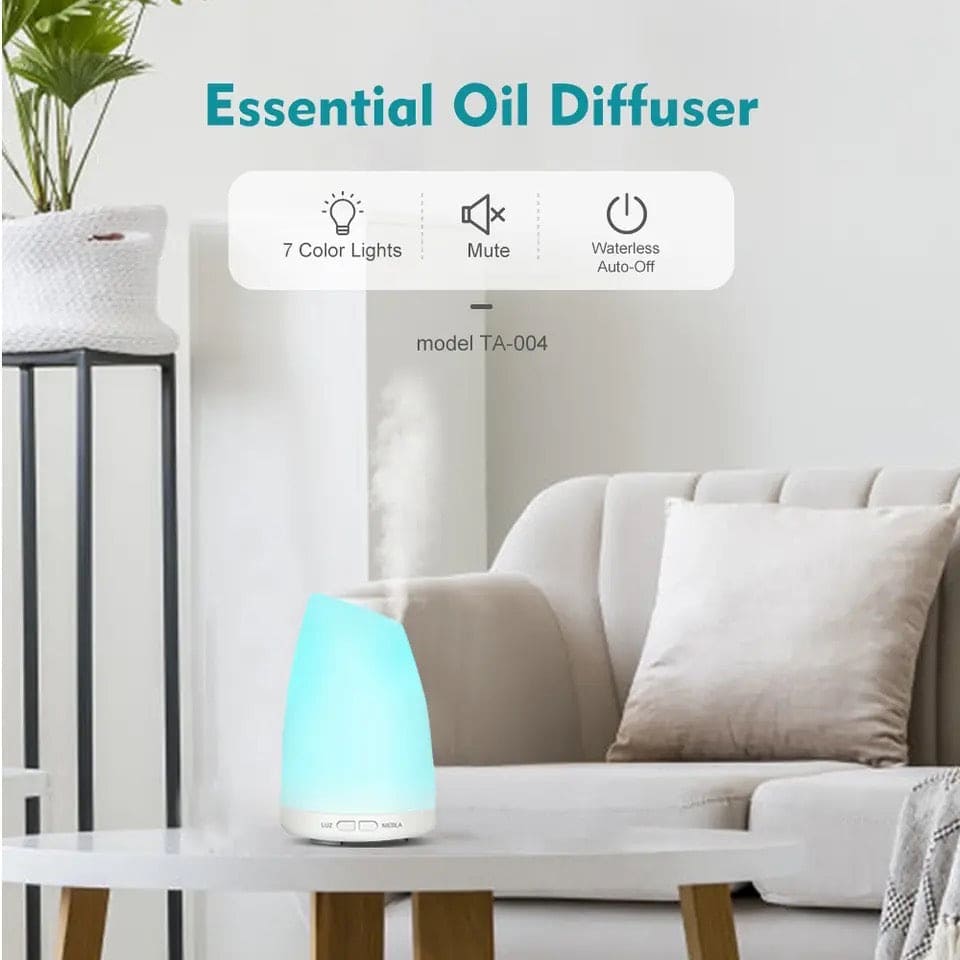 RGB Aroma Diffuser, Household Small Desktop Humidifier, Aroma Diffuser With Night Light, Quiet Air Freshener, Ultrasonic Cool Mist Maker Fogger