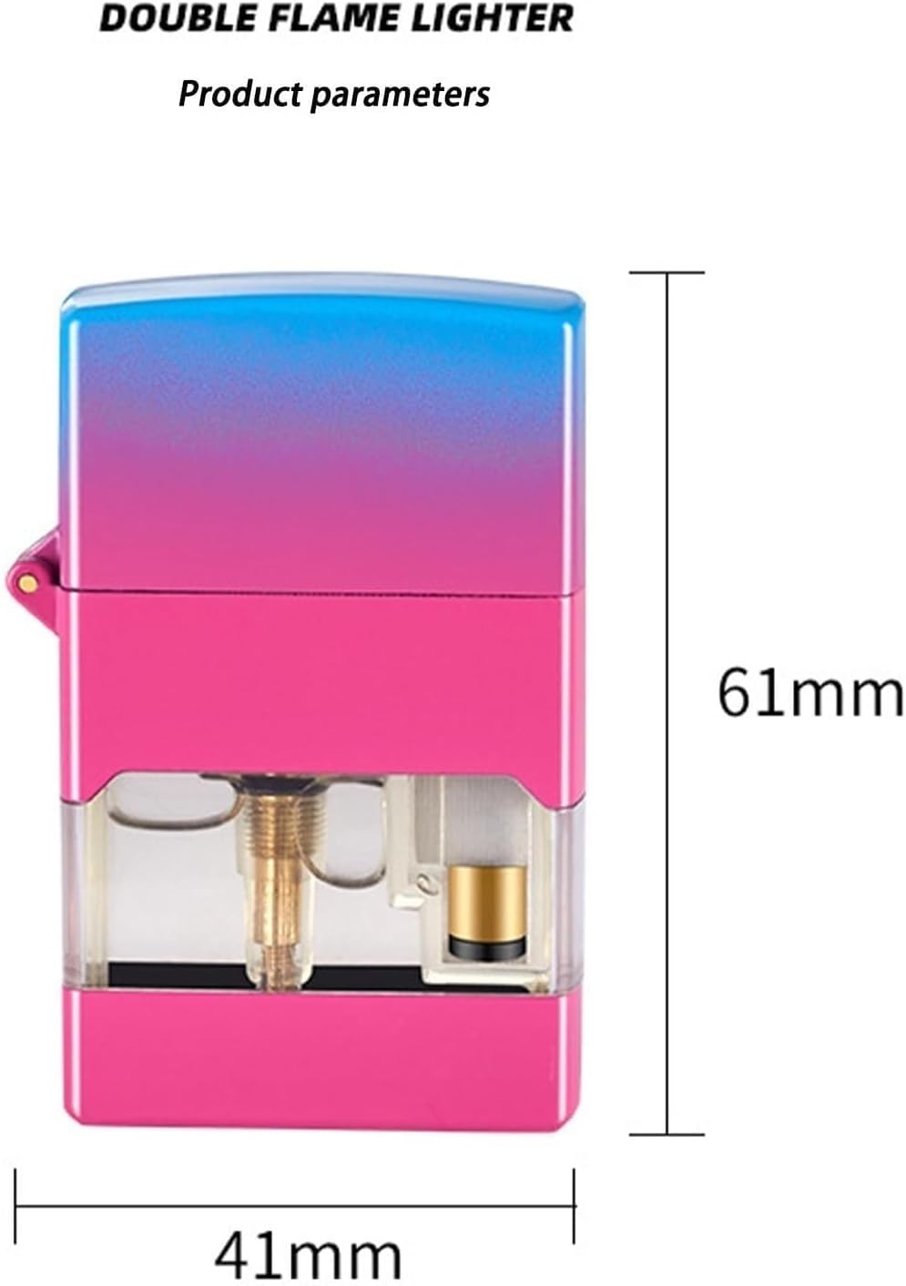 Windproof Gradient Color Gas Lighter, Jet Torch Lighter, Windproof Butane Gas Lighter