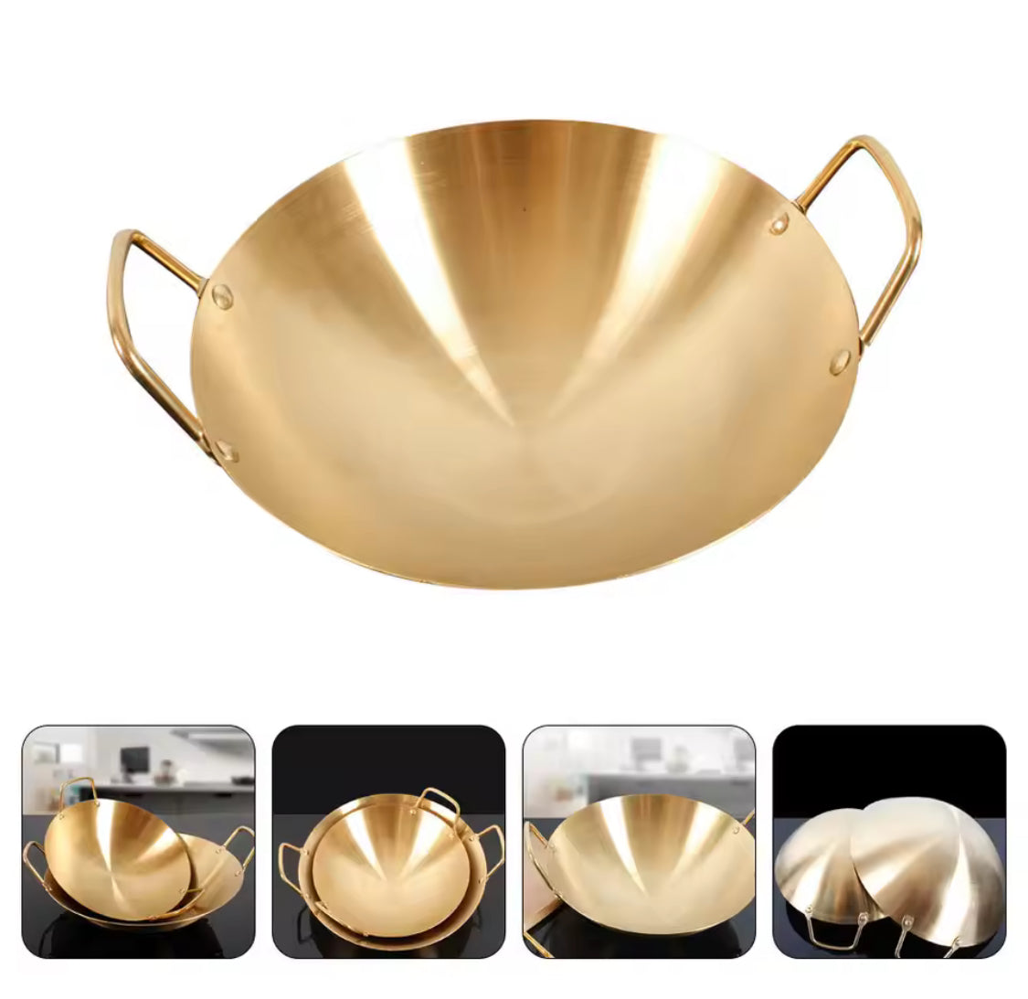 Thickened Steel Cooking Pot, Double Layer Reheating Pan, Stainless Steel Kitchen Cooking