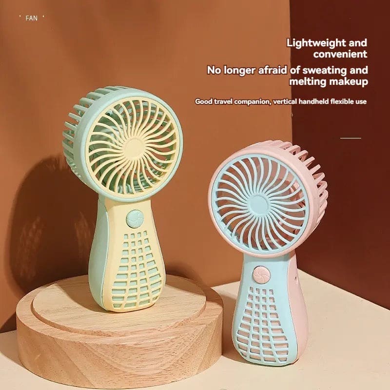 New Mini Small Fan, USB Rechargeable Handheld Fan, Summer Outdoor Portable Small Fan, Student Office Cute Small Cooling Fan, Nature Hike Mini Air Conditioner, Handheld Desktop Air Cooling Tool