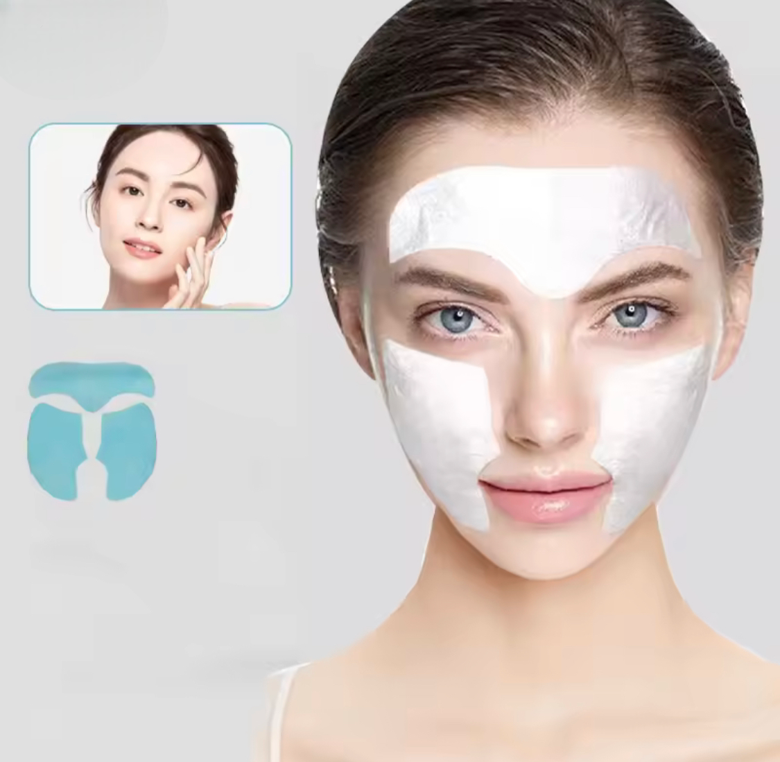 3pcs Soluble Facial Mask Face, Anti Aging Wrinkles Remover, Collagen Film Paper