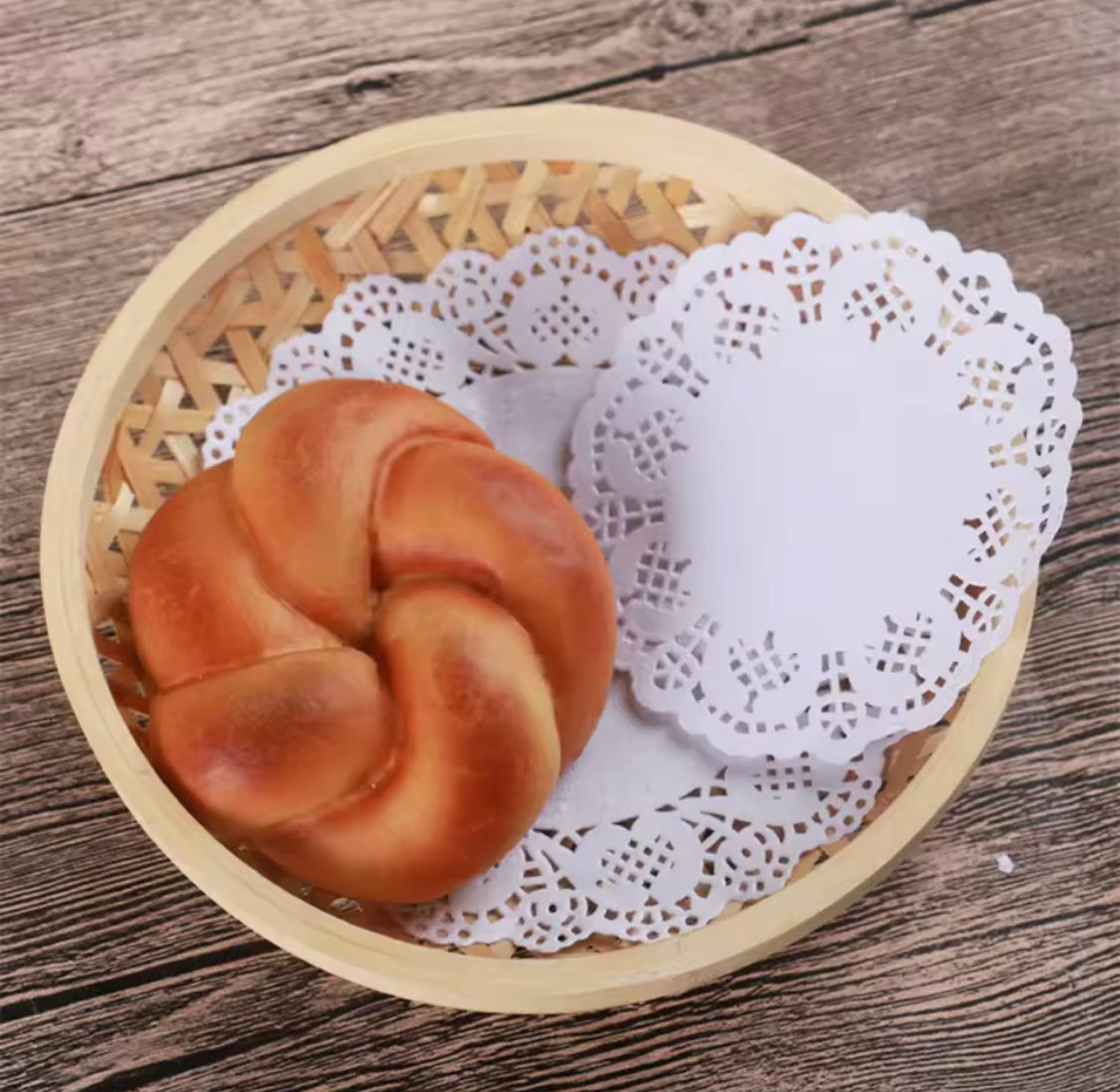 Fried Food Special Bottoms, Fried Food Oil Absorbing Paper, Round Lace Coaster Place Mat, Multipurpose White Lace Napkin, Fried Food Paper Tray Lace