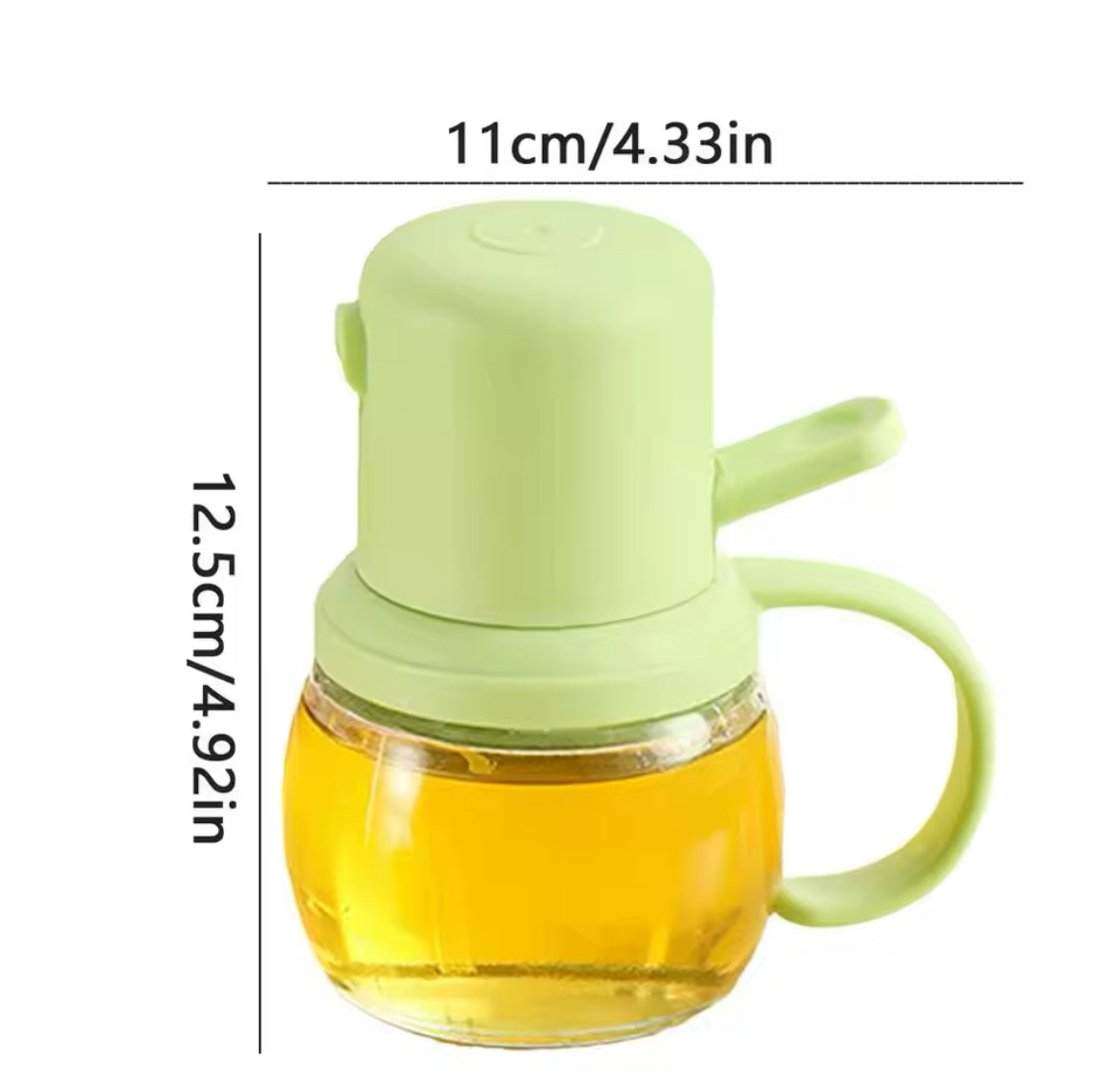 200ml Oil Spray Bottle, Leakproof Oil Can, Durable Transparent Glass Oil Dispenser