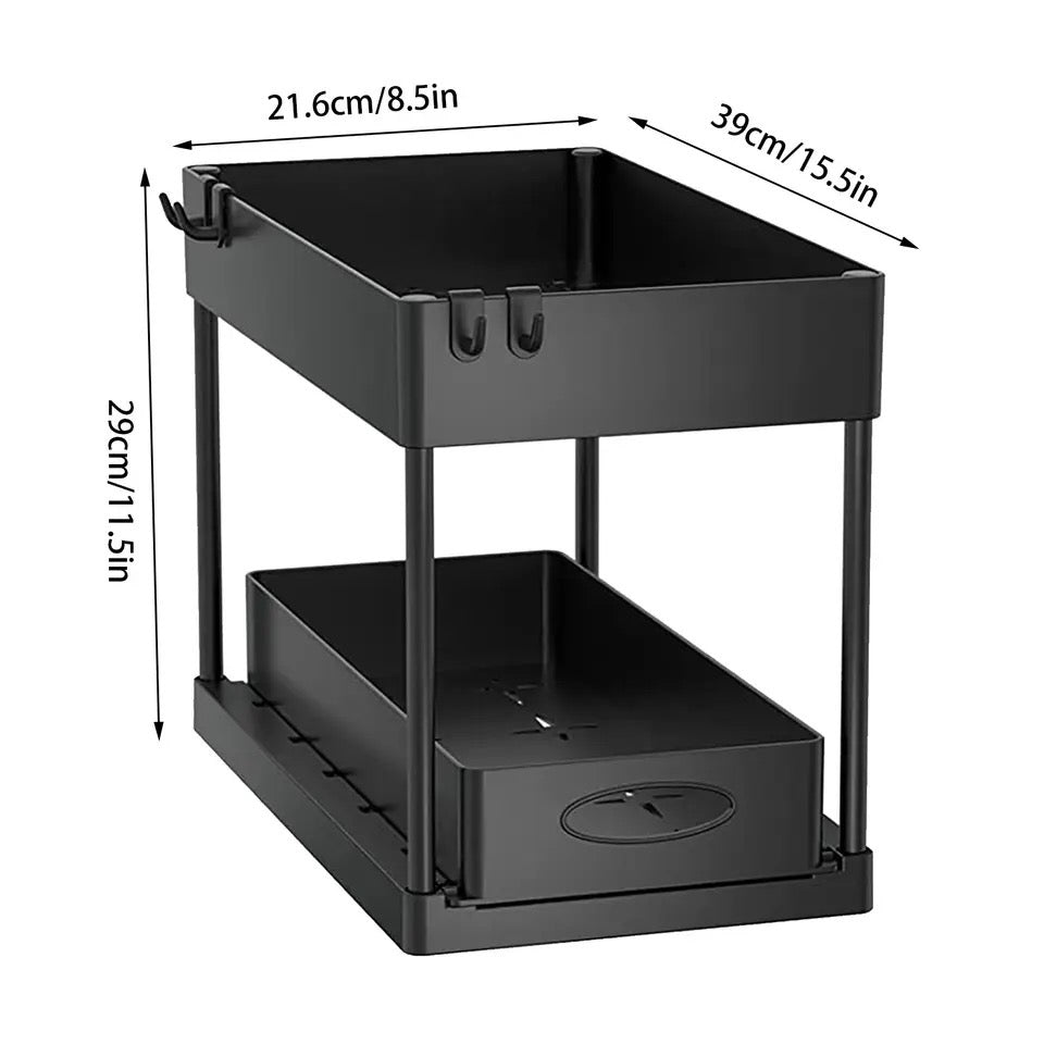 Seasoning Storage Rack, Spice Jar, Kitchen Organizer, Double Layer Storage Rack, Kitchen Shelf Seasoning Holder