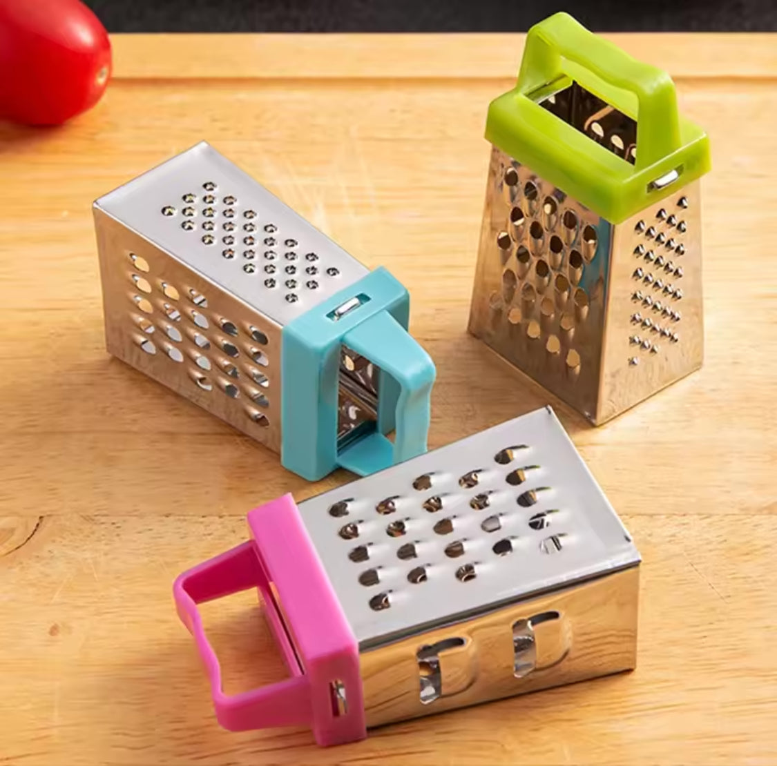 Stainless Steel Mini Grater, Mini Four Sided Grater, Stainless Steel Cucumber Slicer, Mini Cheese Grater, Stainless Steel Mini Vegetable Slicer