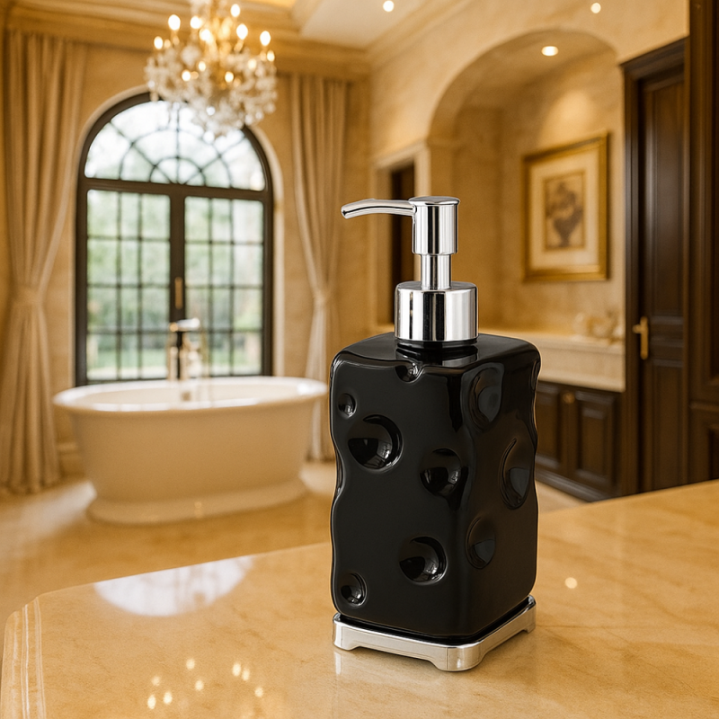Reusable Plastic Bathroom Soap Dispenser, Press Type Refillable Wash Dispenser Bottle, Leakproof Clear Hand Pump Dispenser, Kitchen Bathroom Countertop Soap Containers