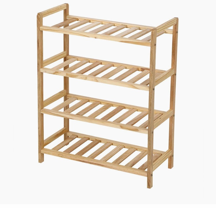 Wooden Shoe Rack, Multifunctional Shoe Rack, Free Standing Shoe Storage Organizer