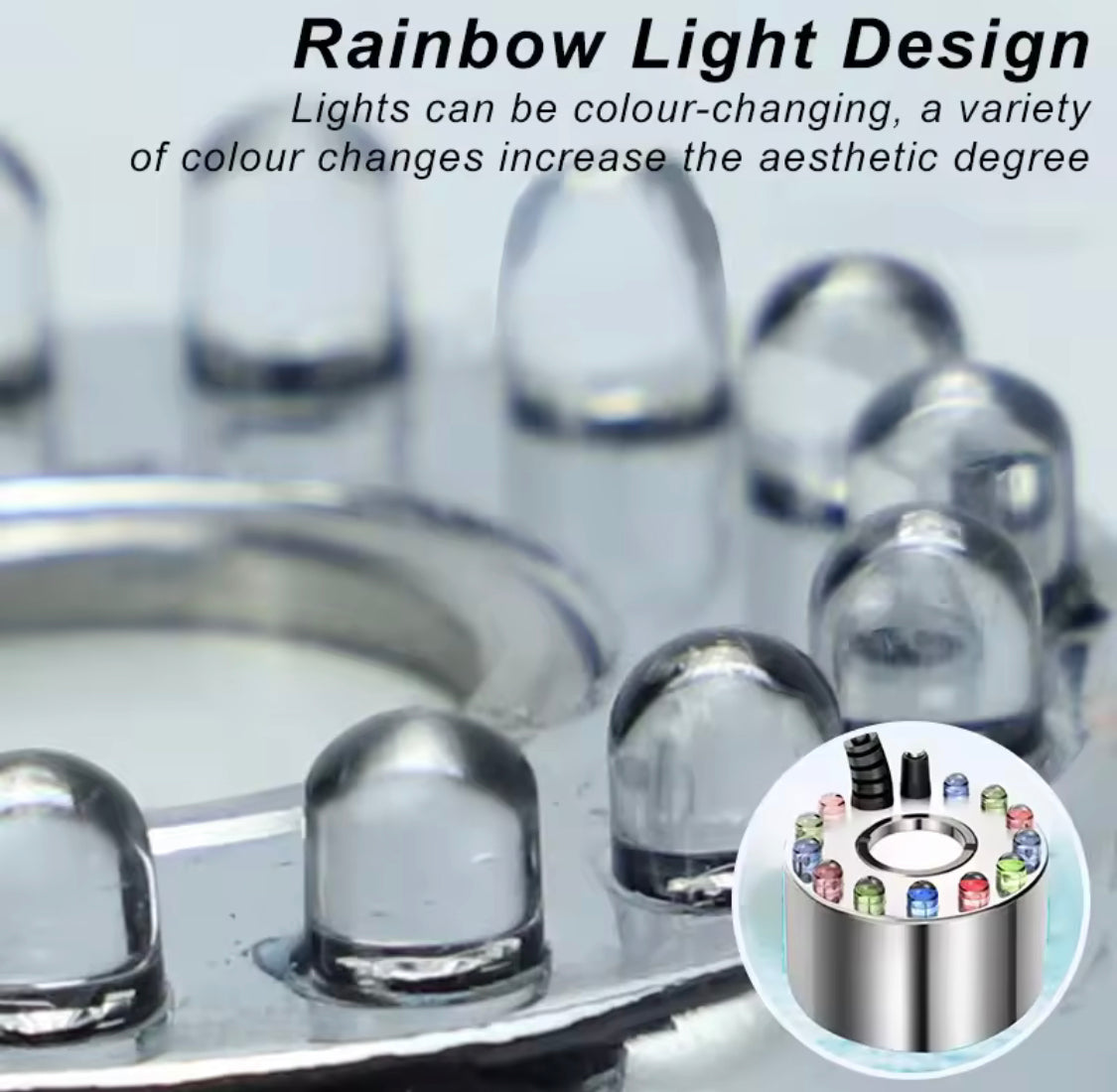 Ultrasonic Mist Maker Air Humidifier, Electric Fountain Pool Atomizer Humidifier, Color Changing Ultrasonic Mist Maker