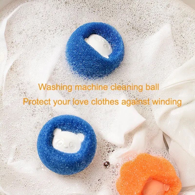 Set Of 5 Magic Laundry Ball, Clothes Hair Cleaning Ball, Cat Dog Hair Catcher Laundry Ball, Reusable Washing Machine Filter Wool Ball, Pet Fur Lint Catcher Laundry Ball,  Clothes Underwear Wash Ball, Anti Winding Sticky Pet Hair Lint Washing Balls