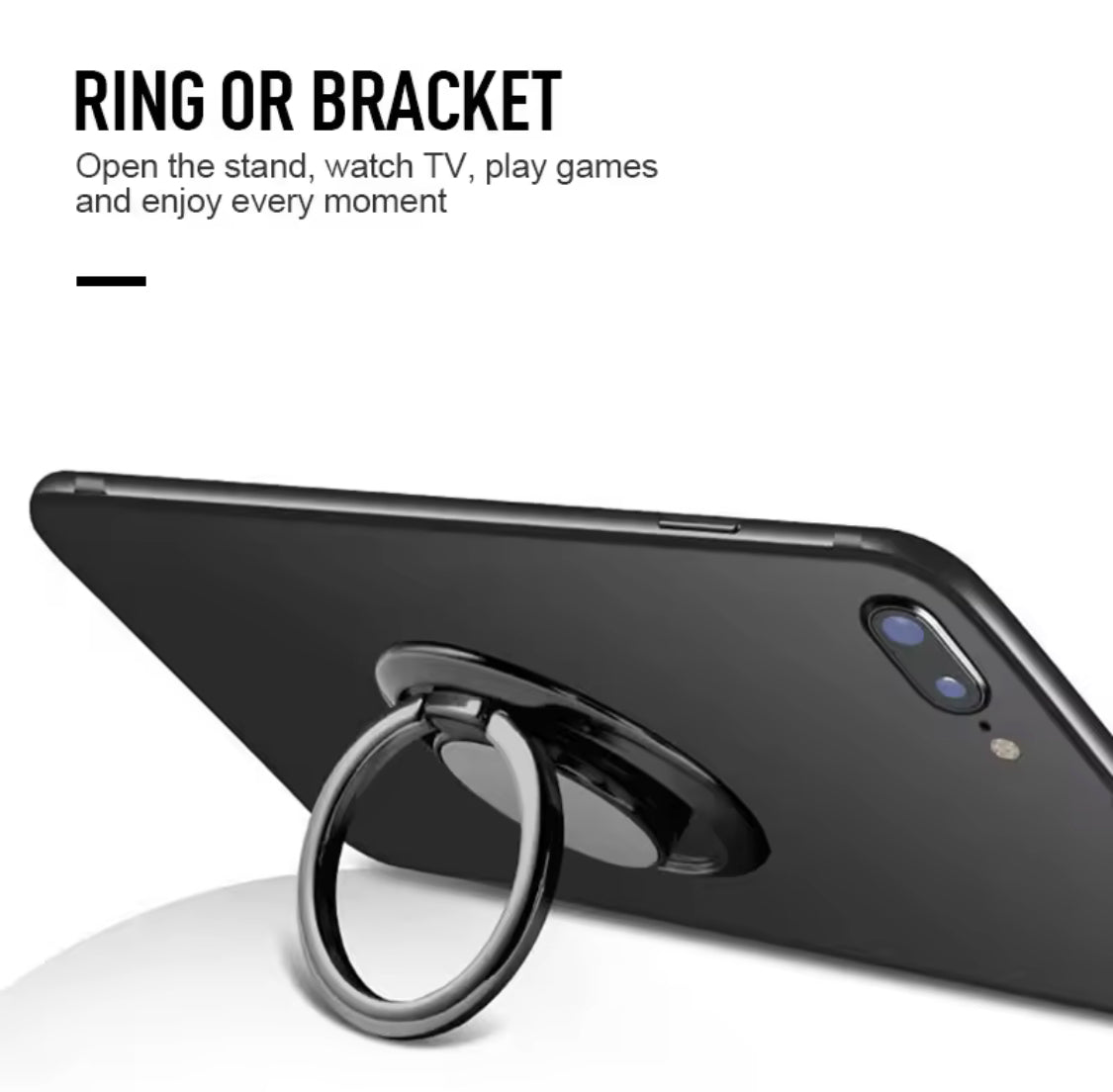 360° Rotating Phone Ring Holder, Portable Mobile Phone Bracket, Universal Compact Phone Stand