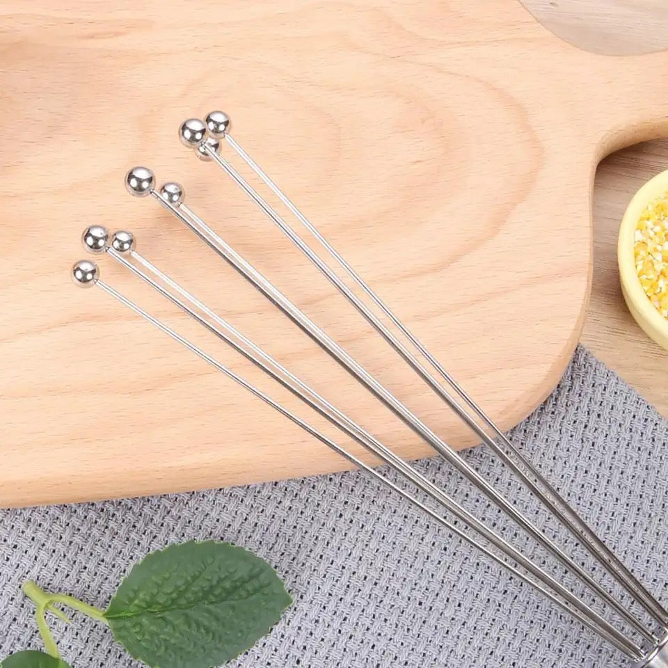 Steel Balls Egg Beater, Handheld Egg Beater, Manual Whisk Kitchen Baking Tools, Cooking Foamer Wisk Cook Blender