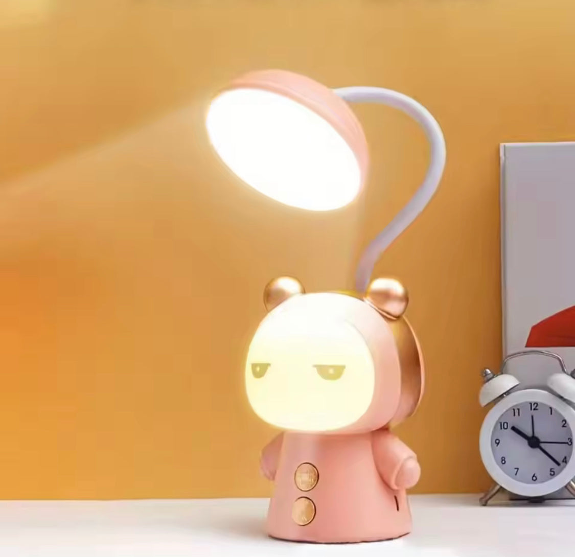 Rechargeable Dual Light Table Lamp, Flexible Cartoon LED Desk Lamp, Home Decor Desk Lamp