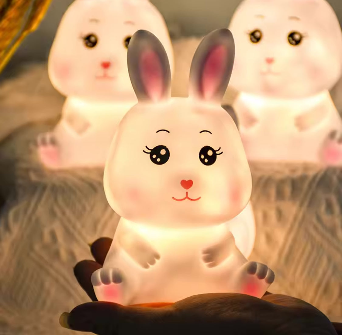 Cute Animal Cartoon LED Night Light, Kids Bedroom Lamp, Mini Soft Baby Child Sleeping Nightlight
