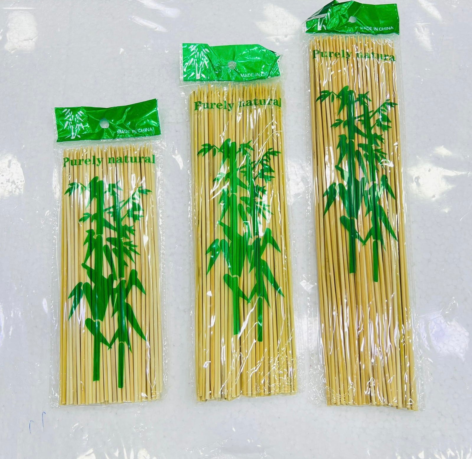Pack Of 80 BBQ Bamboo Stick, Long & Flat Barbeque Grill Bamboo Stick, Wooden Barbecue Kabob Skewers