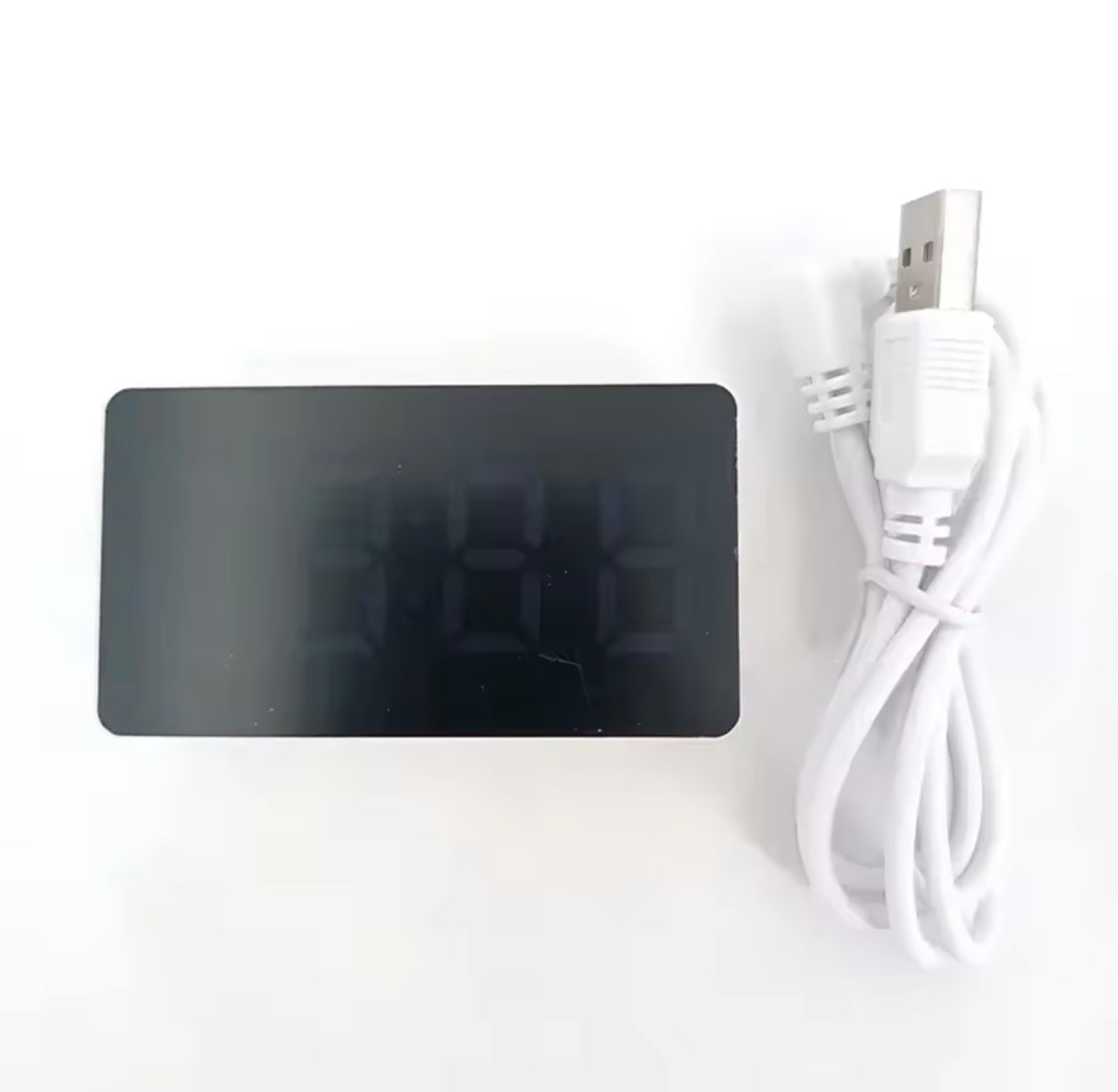 USB Operated Multifunction Alarm Desk Clock, Mirror Table Clock, Mini Digital Alarm Clock
