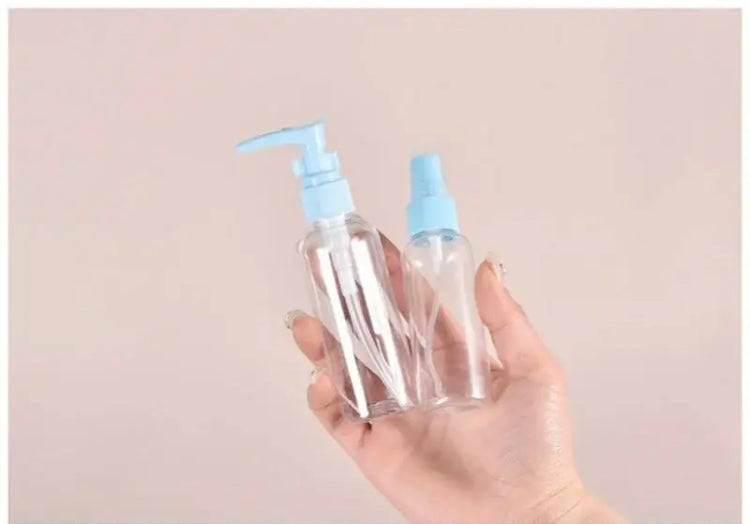 Pack of 4 Travel Size Refillable Bottle, Portable Cosmetic Sub-Packing Bottle, Empty Spray Disinfectant Bottles