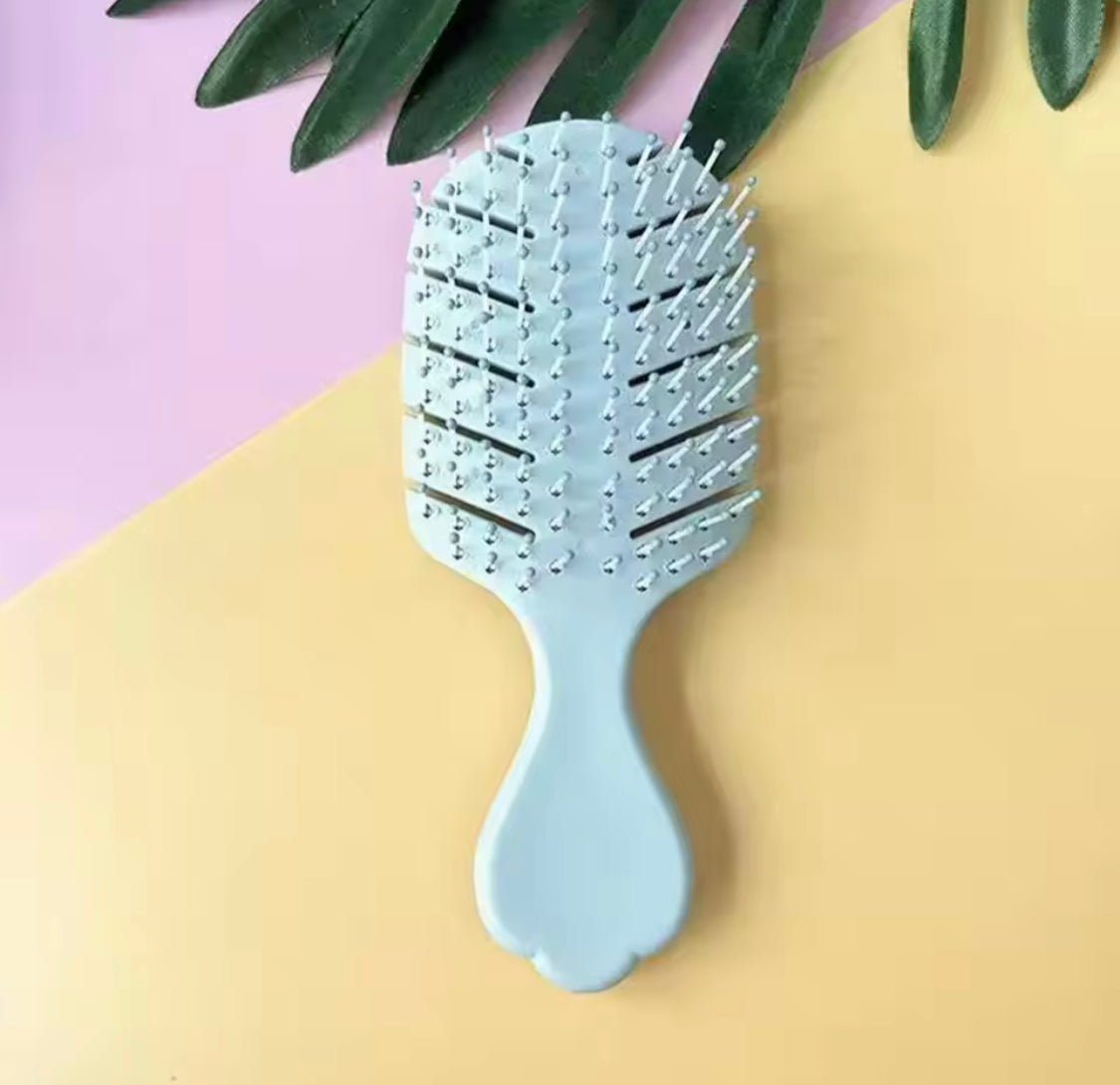 Flexible Soft Ball Tip Bristle Hair Comb, Macaron Color Air Cushion Comb, Portable Mini Hair Brush, Mini Massage Hair Brush