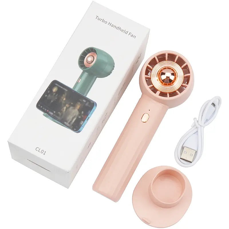 Mini Handheld Fan, Quiet Desk Fan, Semiconductor Cooling Fan Multi- Function