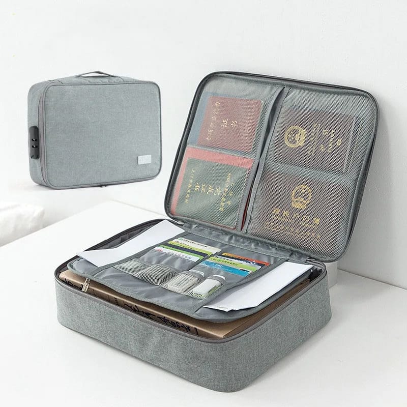 Multilayer Portable File Storage Bag, Portable Briefcase Hang Bag, High Quality Home Organizer Bag