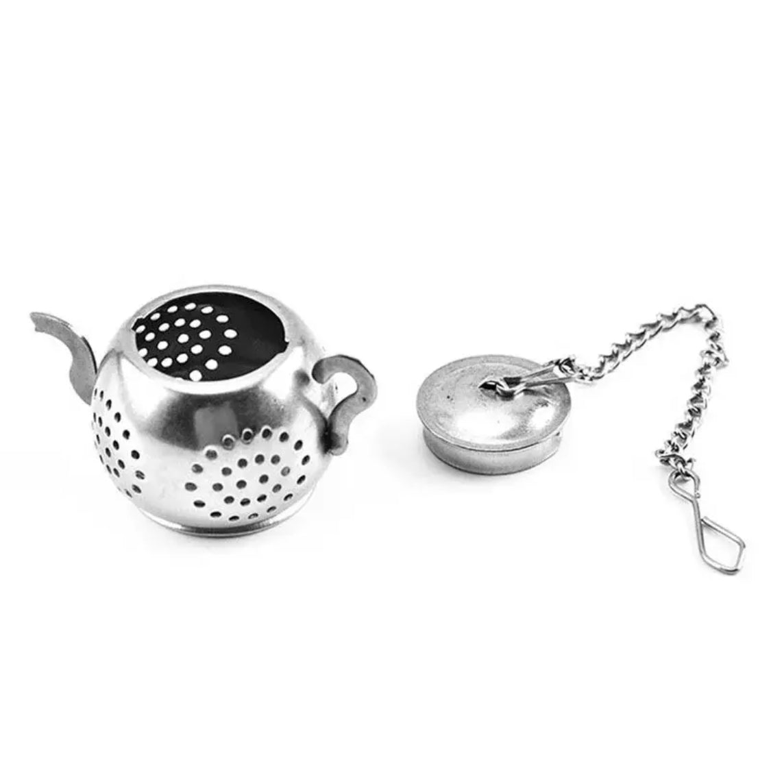 Teapot Shape Tea Strainer, Herbal Spice Filter Diffuser, Stainless Steel Loose Tea Infuser