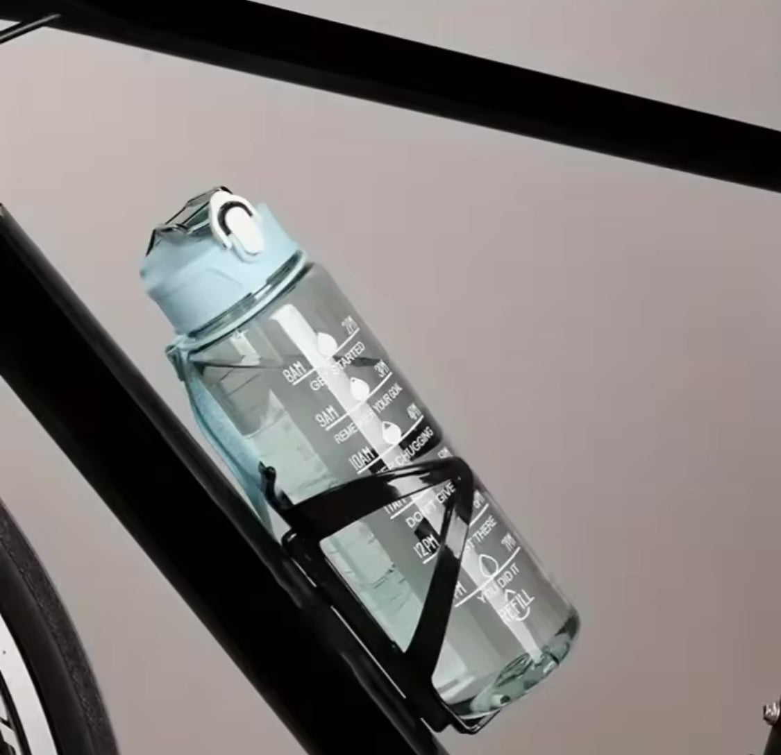 800ml Sports Water Bottle, Portable Large Bottle With Straw, Transparent Refillable Leakproof Water Bottle