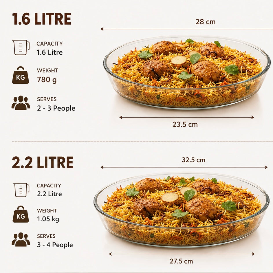 Multipurpose Transparent Glass Serving Dish, Elegant Glass Casserole & Serving Tray, 2 In 1 Glass Baking & Serving