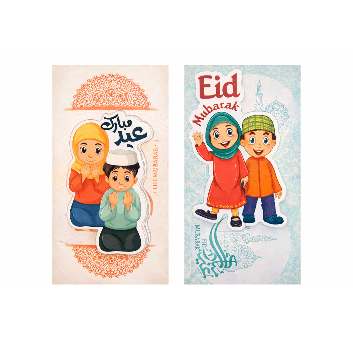 Pack Of 10 Cartoon Sticker Eidi Envelopes, New Cartoon Eidi Envelopes ...