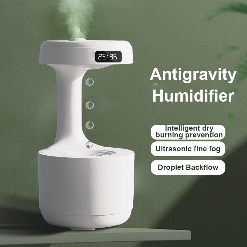 Track Humidifier Anti-Gravity Water Droplets Air Humidifier, Portable Air Humidifier, U ...