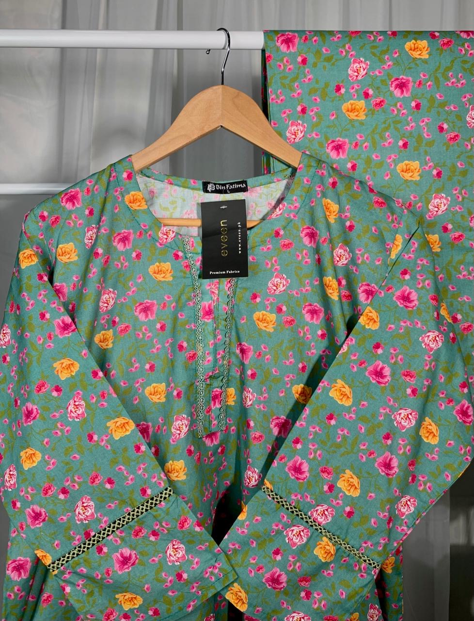 B19-Printed 2pc Stitched