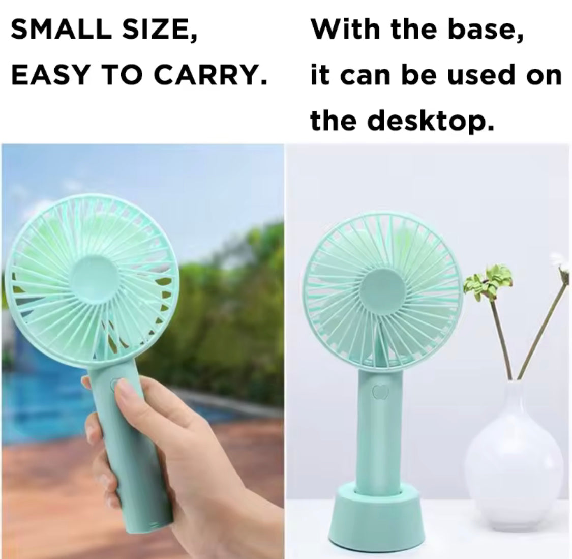Rechargeable Mini USB Fan, Portable Handheld Fan, Handheld Mini Travel Fan, Desk Fans