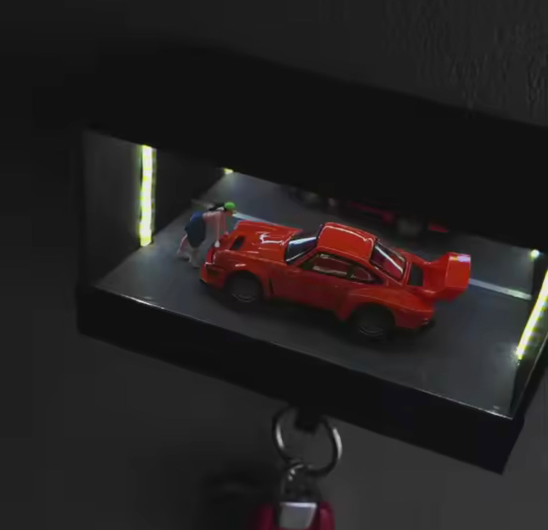 Infinity LED Car Display Key Holder, LED Display Key Box, Luxury Wall Mounted Car Display Shelf, Smart Wall Display Key Organizer