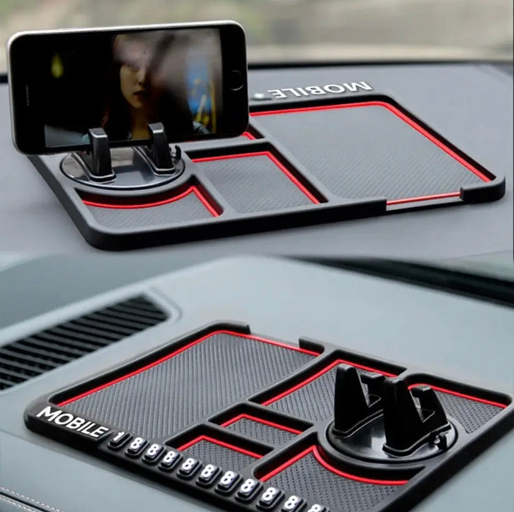 Silicone Car Dashboard Mat, Anti Slip Phone Stand Holder Pad, Anti Slide Dash Phone Mount