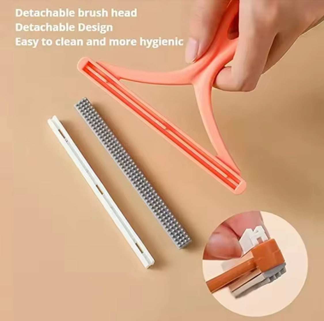 Double Sided Lint Remover, Portable Lint Roller Remover, Fuzz Lint Pet Hair Remover, Scrapper Cleaner Tool