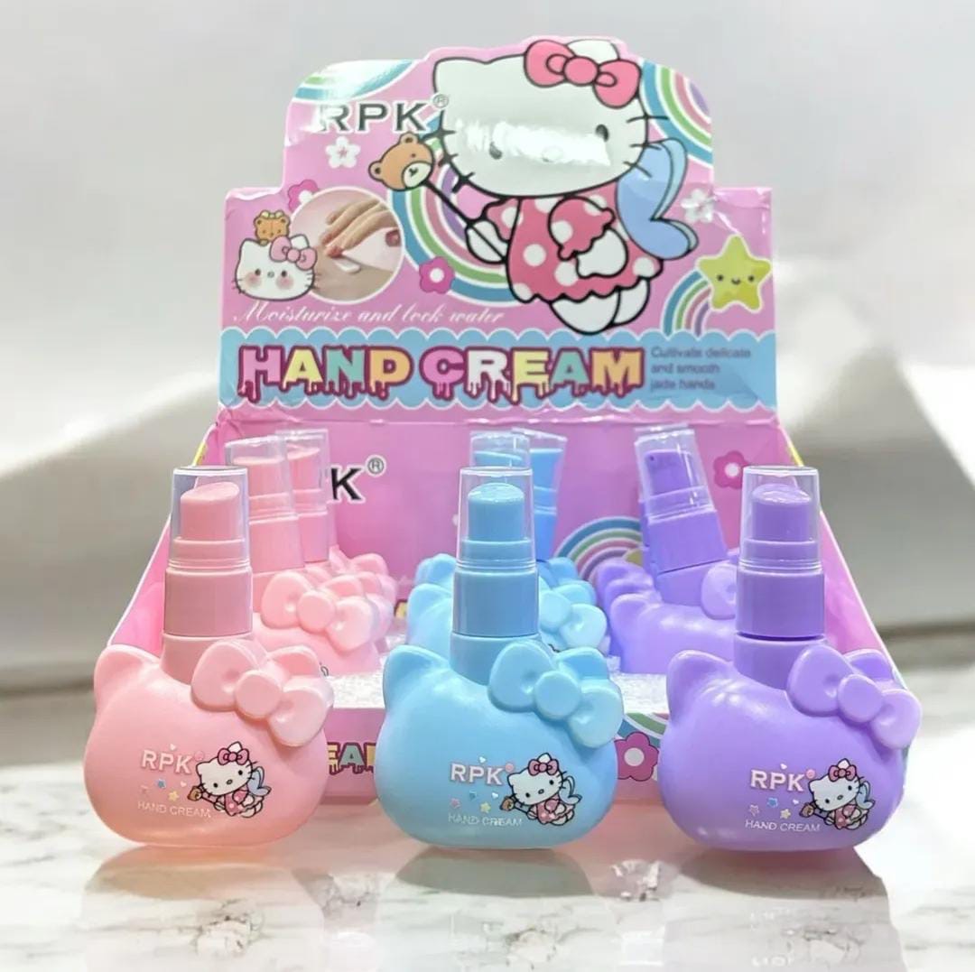 Cute Hello Kitty Hand Cream Bottle,  Skin Care Hand Cream Dispenser, Girls Cute Body Lotion Bottle, Travel Hand Soap Bottle Dispenser