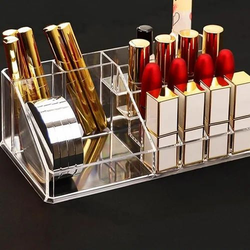 Acrylic Lipstick Display Rack, Transparent Cosmetic Makeup Brush Stand, Cosmetic Nail Polish Storage Rack