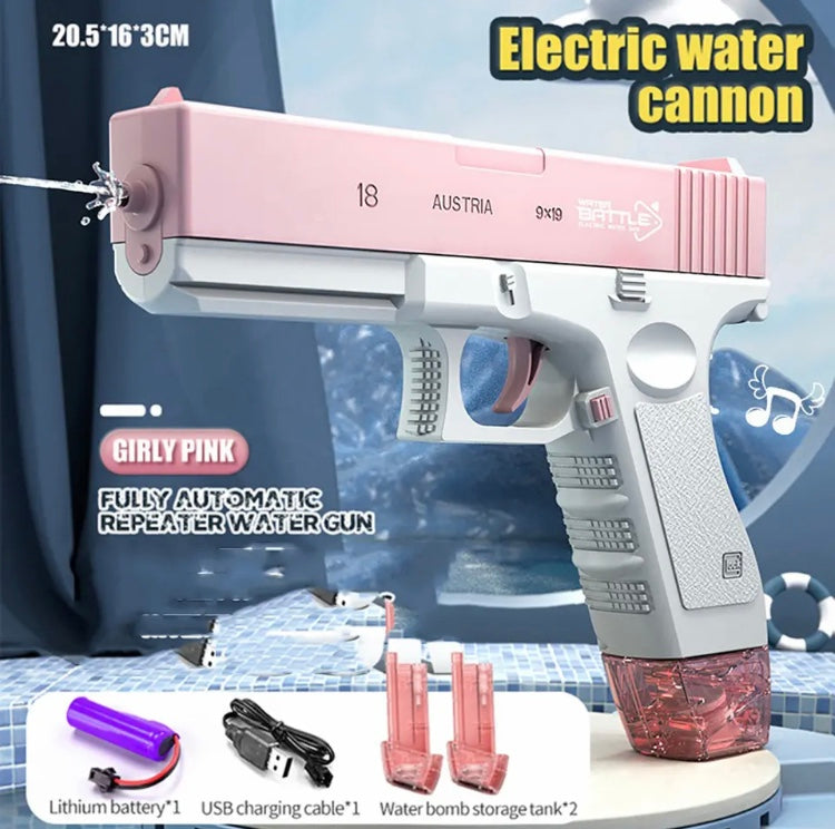 Summer Electric Water Gun Toy, Automatic Water Spray Childerns Toy, Rechargeable High Pressure Strong Charging Toy